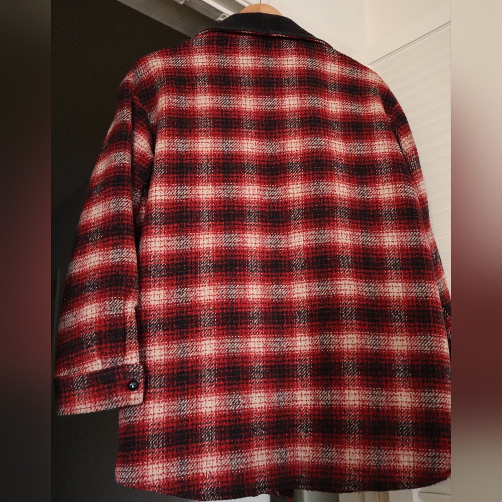 Colebrook Vintage Plaid Button Down Coat - Picture 2 of 7